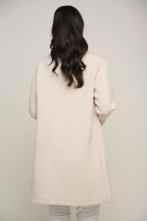 Long single breasted coat Soft pink 