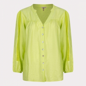 Blouse crinkle lace tape 210 Lime