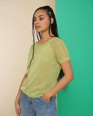 000000 29 [D-Pullover lang Arm 000540 lime