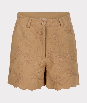 Shorts chicken embroidery 172 Almond