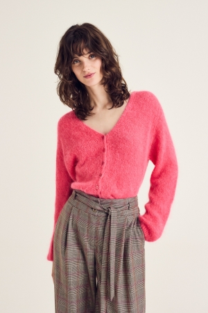 CARDIGAN 344 FRAMBOISE