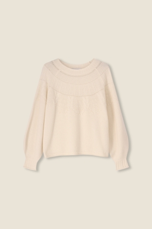 PULL LANGE MOUWEN 011 CREAM