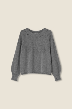 PULL LANGE MOUWEN 603 MID GREY