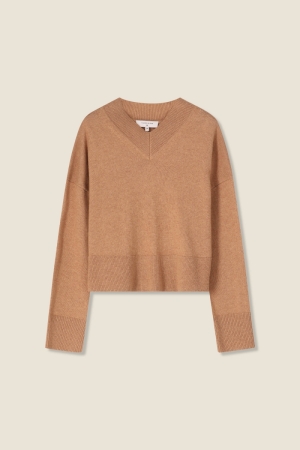 PULL LANGE MOUWEN 102 CAMEL