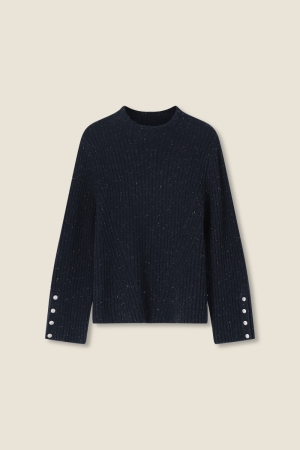 PULL LANGE MOUWEN 575 NAVY