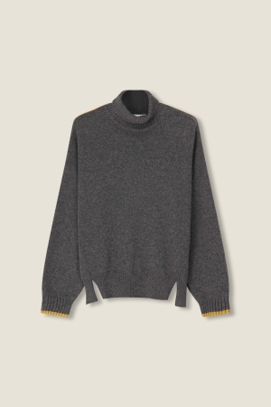 PULL LANGE MOUWEN 604 DARK GREY