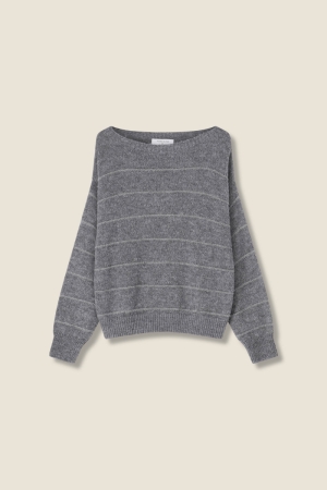 PULL LANGE MOUWEN 892 MID GREY CH