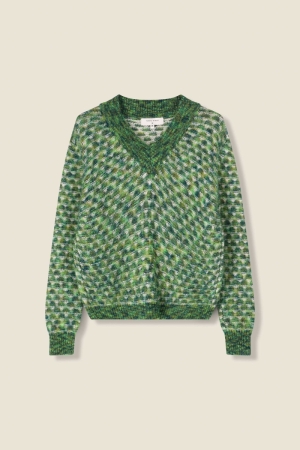 PULL LANGE MOUWEN 400 GREEN