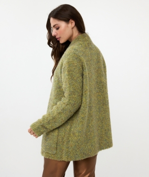 Cardigan Boucle 307  Matcha Gre