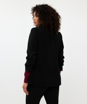 Blazer gathered slve city 000  Black -