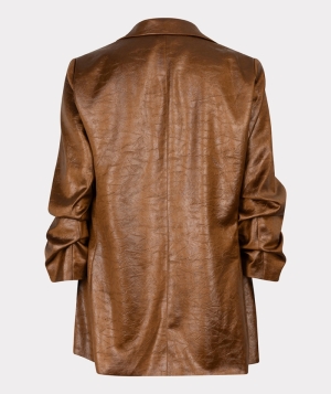 Blazer metallic crinkle 750  Brandy -